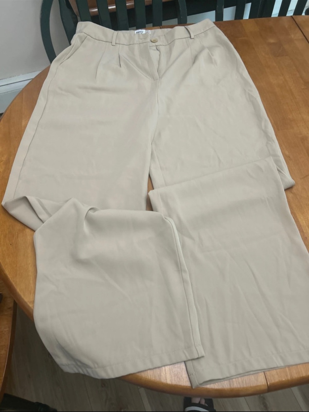 Princess Polly Wide-Leg Trousers in Light Beige